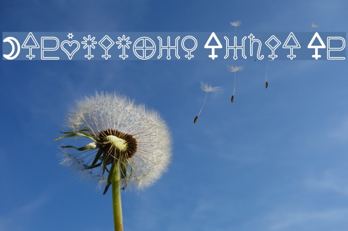 Astronomic Signs St Font examples