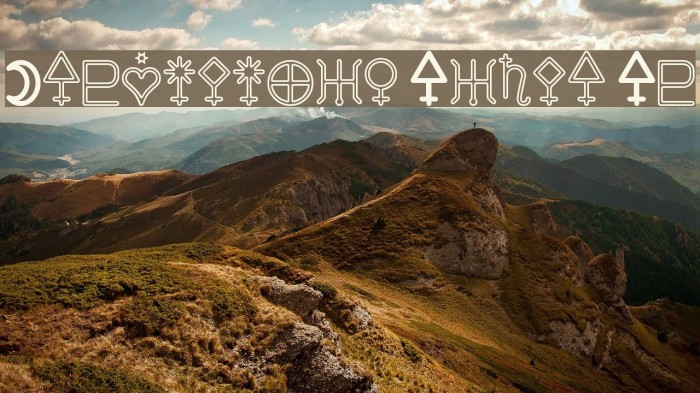 Astronomic Signs St Font examples