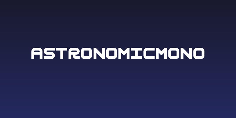AstronomicMono Social Header
