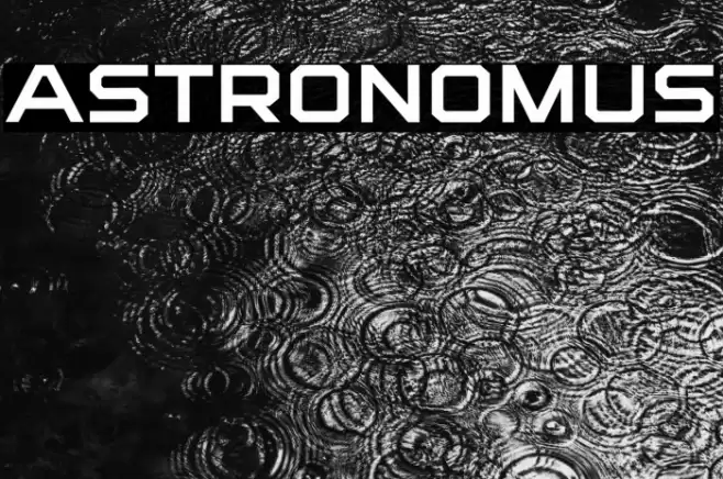 Astronomus Font examples