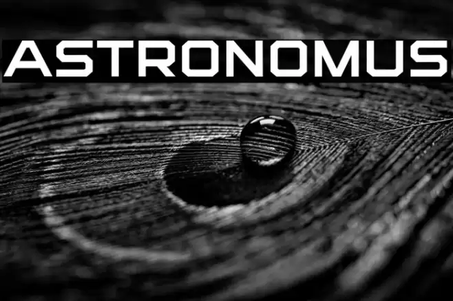 Astronomus Font examples