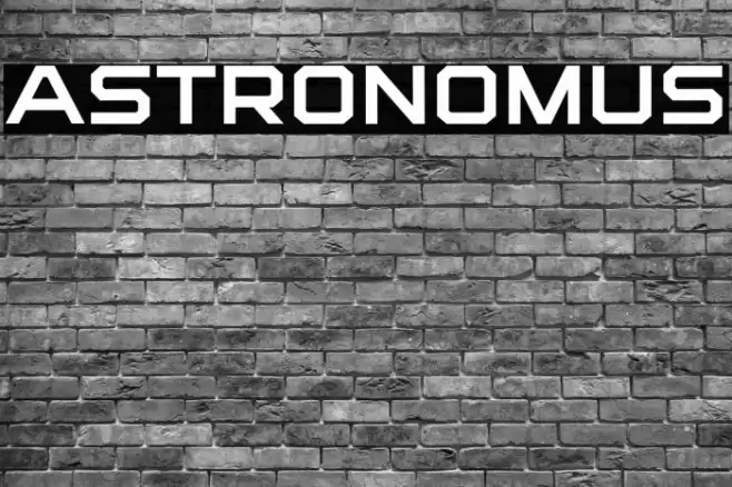 Astronomus Font examples