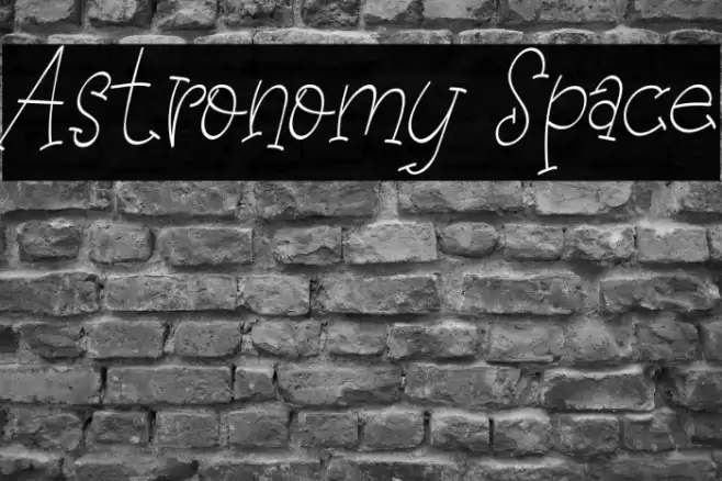Astronomy Space Font examples