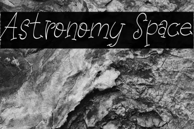 Astronomy Space Font examples