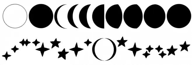 Astronomy Font OTHER CHARS