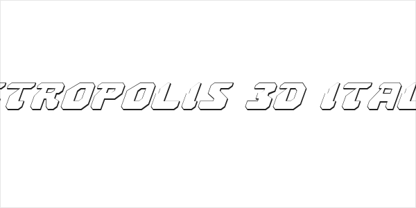 Astropolis 3D Italic Logo
