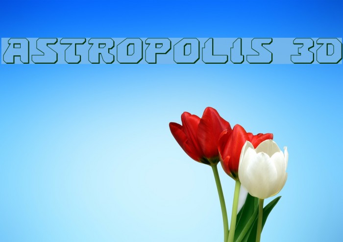 Astropolis 3D Font examples