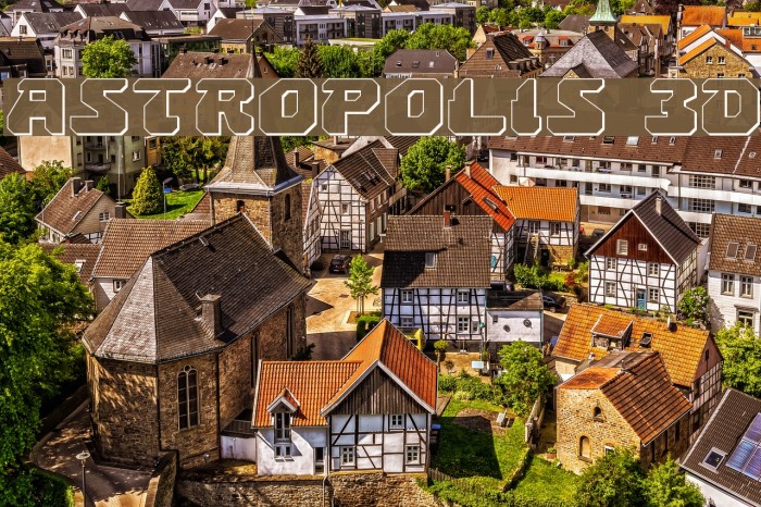 Astropolis 3D Font examples