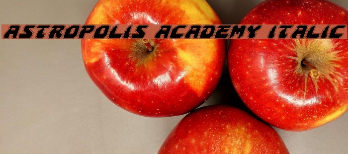 Astropolis Academy Italic Font examples