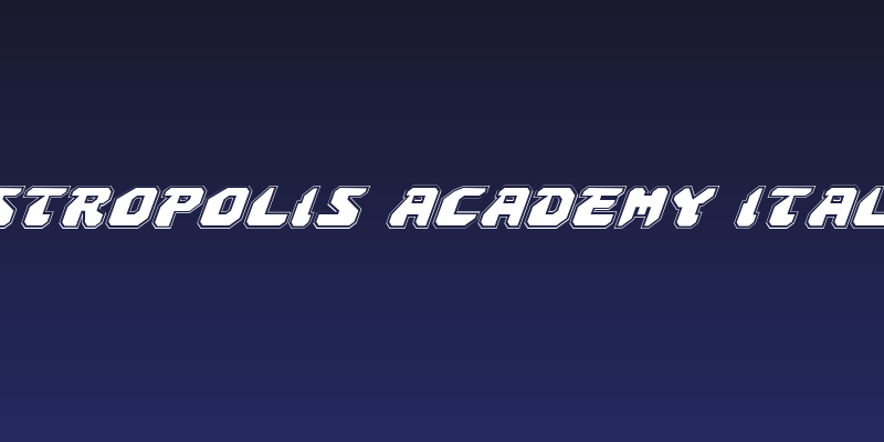 Astropolis Academy Italic Social Header