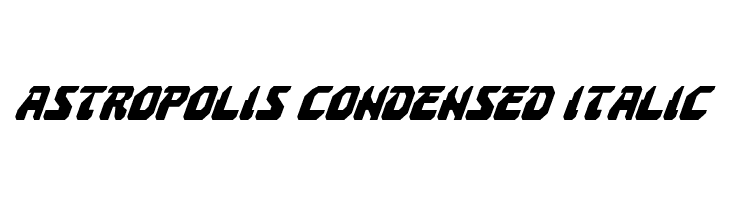 Astropolis Condensed Italic Font