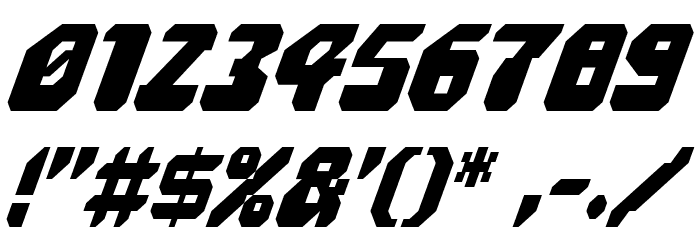 Astropolis Condensed Italic Font OTHER CHARS
