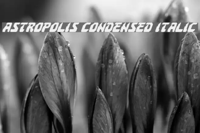 Astropolis Condensed Italic خط examples