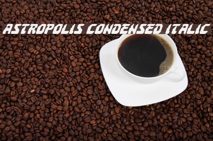 Astropolis Condensed Italic Font examples