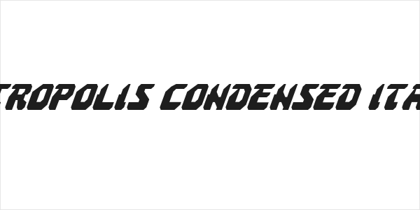 Astropolis Condensed Italic Logo