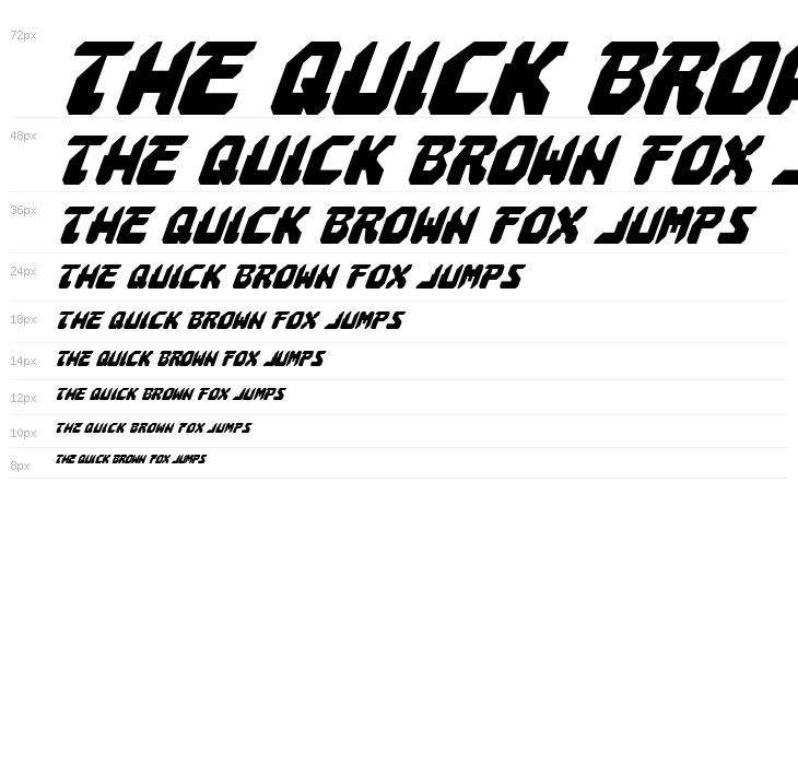 Astropolis Condensed Italic Waterfall