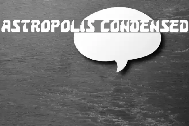 Astropolis Condensed خط examples