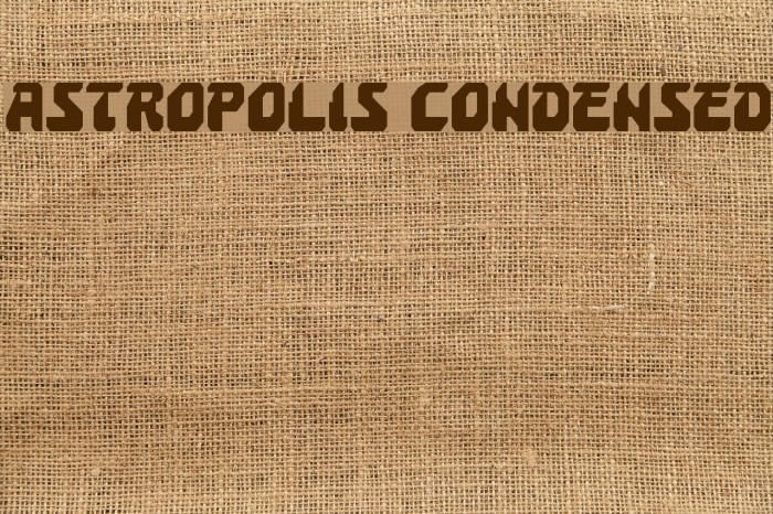 Astropolis Condensed Font examples