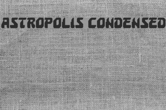 Astropolis Condensed خط examples