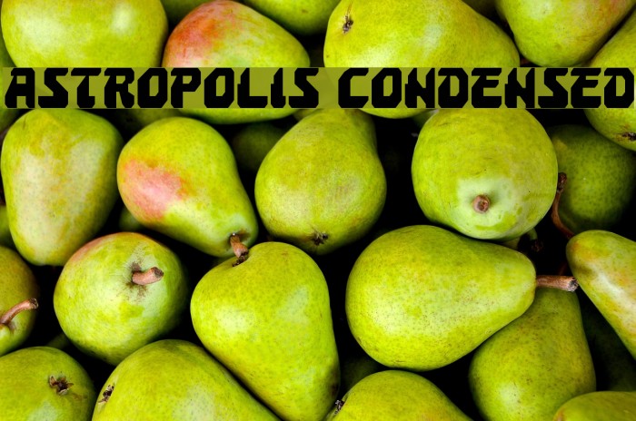 Astropolis Condensed Font examples