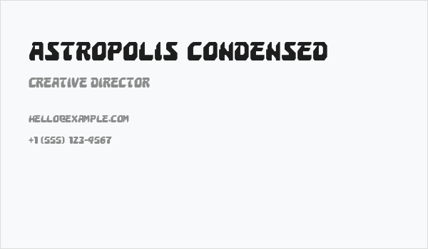 Astropolis Condensed Business Card