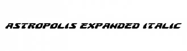 Astropolis Expanded Italic  フリーフォントのダウンロード
