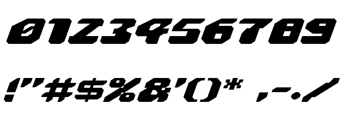 Astropolis Expanded Italic Font OTHER CHARS