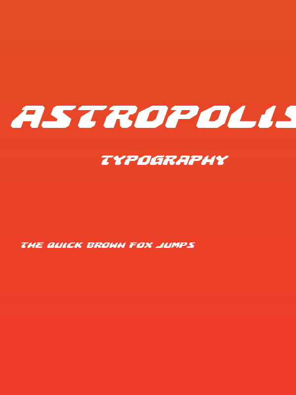 Astropolis Expanded Italic Poster
