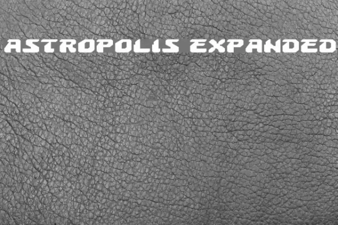 Astropolis Expanded Font examples
