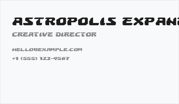 Astropolis Expanded Business Card