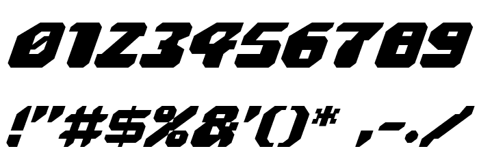 Astropolis Italic Font OTHER CHARS