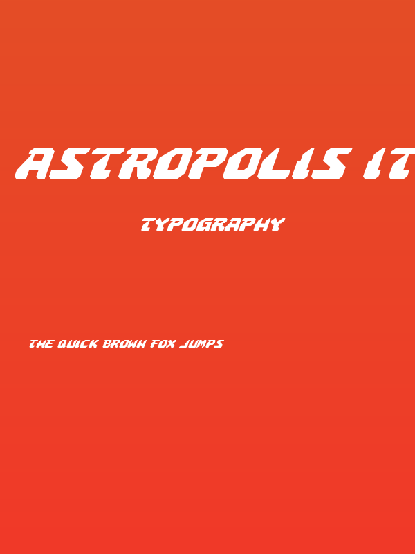 Astropolis Italic Poster