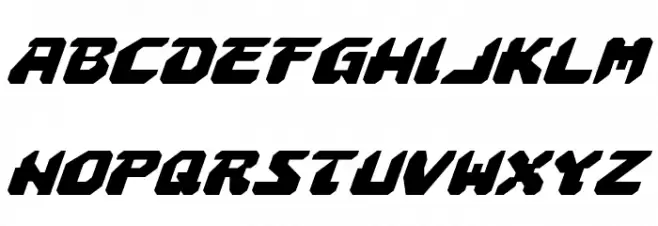 Astropolis Italic फ़ॉन्ट लोअरकेस