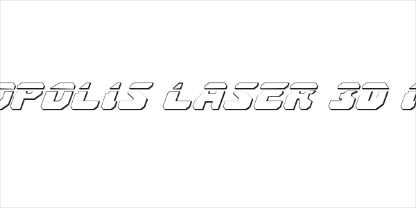 Astropolis Laser 3D Italic Logo