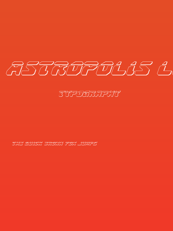 Astropolis Laser 3D Italic Poster