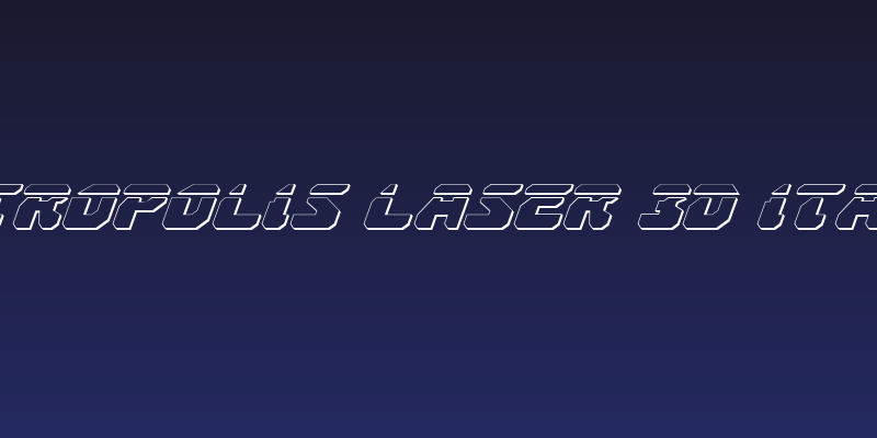 Astropolis Laser 3D Italic Social Header