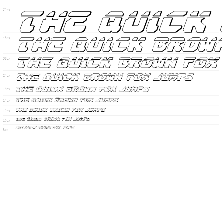 Astropolis Laser 3D Italic Waterfall