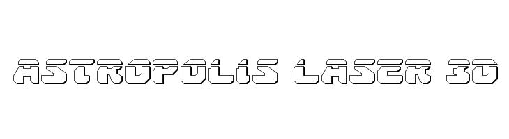 Astropolis Laser 3D  नि: शुल्क फ़ॉन्ट्स डाउनलोड