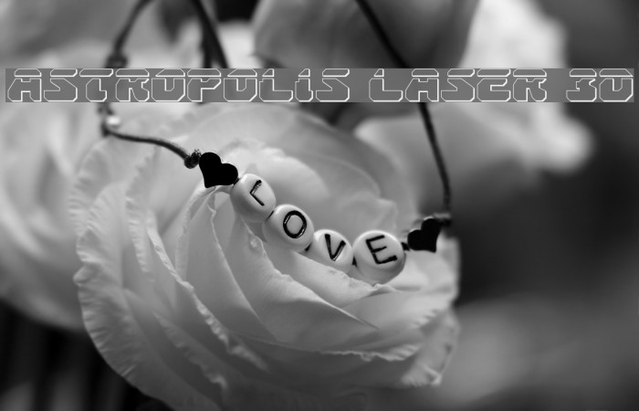 Astropolis Laser 3D Font examples