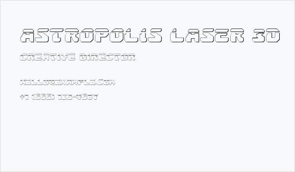 Astropolis Laser 3D Business Card