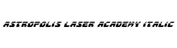 Astropolis Laser Academy Italic Font