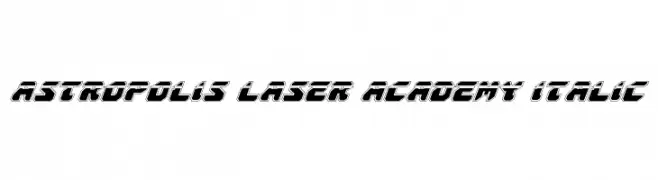 Astropolis Laser Academy Italic  Fuentes Gratis Descargar