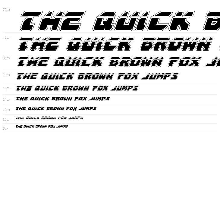 Astropolis Laser Academy Italic Waterfall