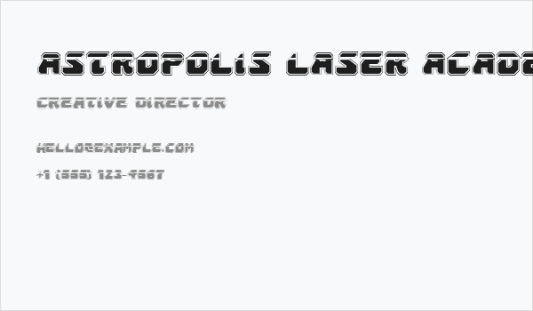 Astropolis Laser Academy Business Card