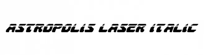 Astropolis Laser Italic  Fuentes Gratis Descargar
