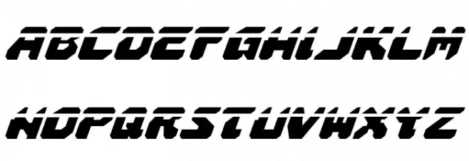 Astropolis Laser Italic 字体 大写