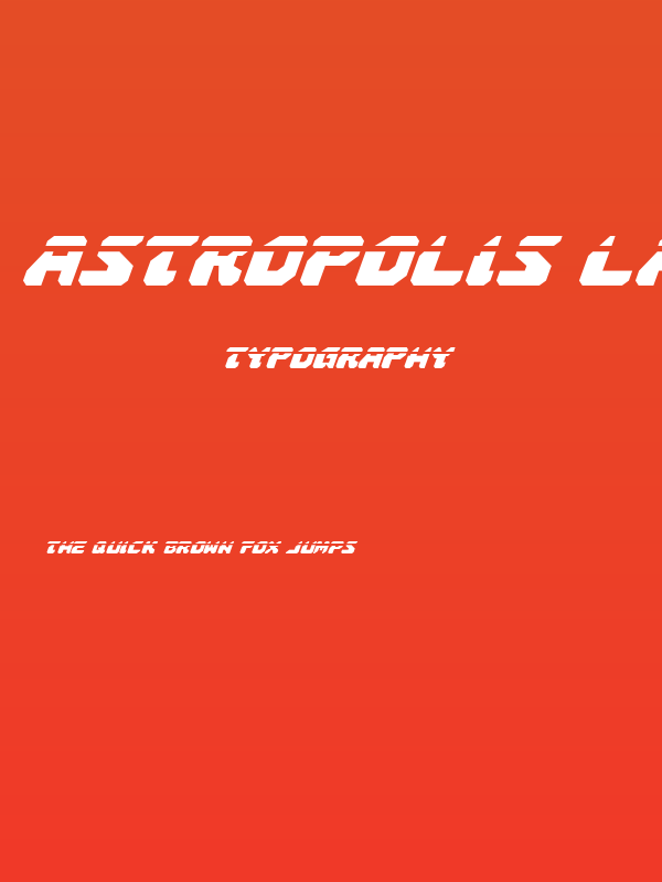 Astropolis Laser Italic Poster
