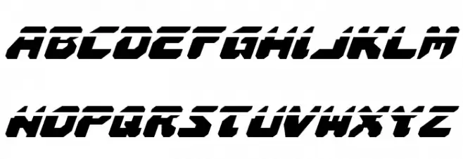 Astropolis Laser Italic फ़ॉन्ट लोअरकेस