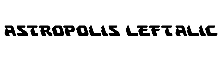 Astropolis Leftalic  フリーフォントのダウンロード