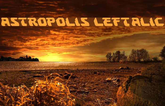 Astropolis Leftalic फ़ॉन्ट examples